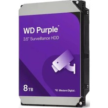 Western Dıgıtal WD85PURZ Purple 3.5" 8tb 5640RPM 256MB Sata (3 Yıl Garanti) 7/24 Harddisk