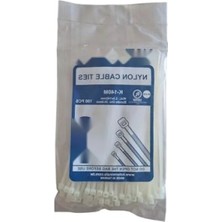 Calperia Yüksek Dayanıklılıkta Çok Amaçlı Cırt Kelepçe - 100 Adet Beyaz