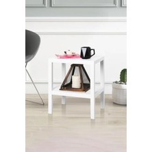 Calperia Çok Amaçlı 2 Katlı Düzenleyici Raf Ünitesi - Beyaz Plastik