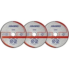 Calperia Kompakt Testere ile Uyumlu Metal ve Plastik Kesme Diski (3'lü Set)