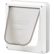 Calperia Beyaz 4 Yönlü Kilitleme Kedi Kapısı