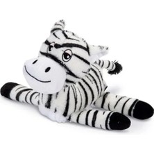 Calperia Sesli Peluş Köpek Oyuncağı, Zebra Desenli (Siyah/beyaz)