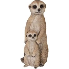 Calperia Gerçekçi Kahverengi Meerkat Figürü