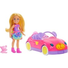 Calperia Barbie Chelsea Araç Seti, Sarışın Bebek ve Oyuncak Araba