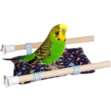 Calperia Çok Renkli Yumuşak Kumaş Kuş Yatağı, 11X11 cm