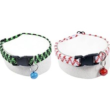 Calperia Ayarlanabilir 2'li Elastik Kedi ve Köpek Tasması Seti