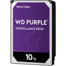 Western Dıgıtal WD102PURP Purple Pro 3.5" 10TB 7200RPM 512MB Sata (3 Yıl Garanti) 7/24 Harddisk