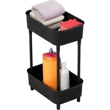 Calperia Çok Amaçlı 2 Katlı Organizer Dolap Içi Düzenleyici, Siyah