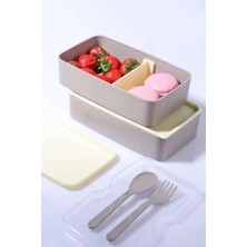 Calperia 2 Katlı Mikrodalga Uyumlu Yemek Saklama Kabı