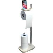 Calperia Paslanmaz Tuvalet Kağıtlık - 3 Yedek Rulo Kapasitesi