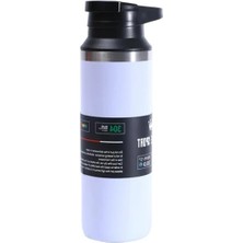 Calperia 500 ml Kapasiteli Beyaz Çelik Termos