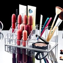 Calperia 16 Bölmeli Şeffaf Akrilik Makyaj Düzenleyici