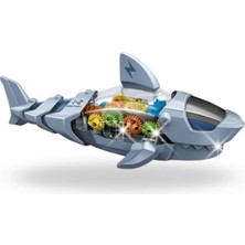 Calperia Işıklı Sesli Müzikli Hareketli Oyuncak Araba - Köpek Balığı Temalı