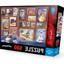 Calperia 500 Parça Sevimli Kediler Puzzle - Eğlenceli Aktivite