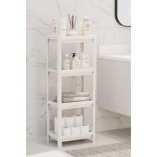 Calperia 4 Katlı Plastik Düzenleyici Raf - Beyaz