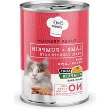 Calperia Kuzu Etli ve Balkabağı Ezmeli Yetişkin Kedi Yaş Maması, 400 G x 12 Adet