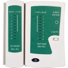 Calperia Lüks Kablo Test Cihazı - Rj-45, Rj-11 Destekli