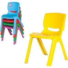 Calperia Kırmızı Renkli Dayanıklı Sandalye - 100 kg Taşıma Kapasitesi