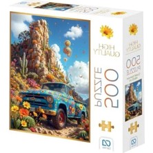 Calperia Çiçek Desenli 500 Parça Profesyonel Hobi Puzzle Yapboz (48X33 Cm)