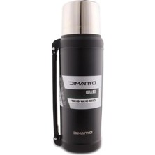 Calperia 2 Litre Kapasiteli Siyah Paslanmaz Çelik Termos