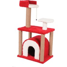 Calperia Kırmızı Kedi Tırmalama, Yüksek Dayanıklılık ve Temizlik Kolaylığı