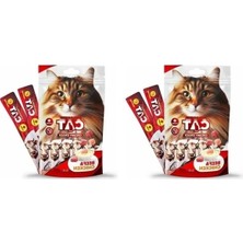 Calperia Dana-Tavuk Etli Sıvı Kedi Ödülü - 5X15 gr 2'li Paket