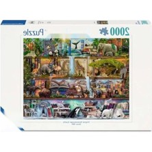 Calperia 2000 Parça Wild Animals Puzzle, Eğlenceli Aile Aktivitesi