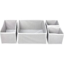 Calperia 4'lü Çekmece Düzenleyici Organizer, Pamuk Malzeme ile Hafif ve Kullanışlı