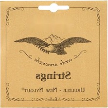 Calperia Tenor Ukulele Için Yüksek Kaliteli Naylon Teller, 1 Set