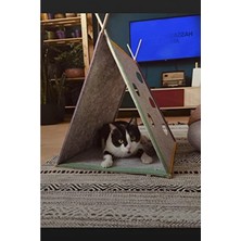 Calperia Kedi Oyun Çadırı ve Yatak, Kaliteli Keçe Malzeme