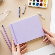 Calperia 21X15 cm Sert Kapak Eskiz Defteri - Lila