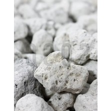 Calperia Doğal Volkanik Beyaz Lav Taşı - Dekoratif Pomza - 1 Litre