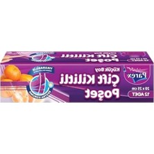 Calperia Çift Fermuarlı Kilitli Torbalar, Küçük Boy (20 x 25 Cm) - 14 Adet