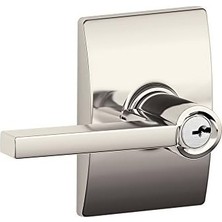 Nisar Store F51A Lat 618 Cen Latitude Kolu, Anahtarlı Giriş Kilidi, Parlak Nikel