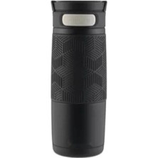 Calperia 460 ml Kapasiteli Termos Bardak, Siyah, 5 Saat Sıcak, 12 Saat Soğuk