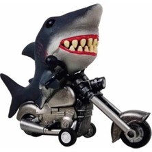 Calperia Koca Kafalı Hayvan Figürü - Motosikletli Köpek Balığı