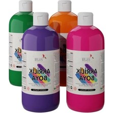 Calperia Dayanıklı Akrilik Boya 4'lü Set (4X500 Gr)
