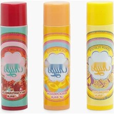 Calperia 3'lü Karpuz, Şeftali ve Limon Aromalı Dudak Bakım Kremi 4gr