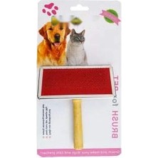 Calperia Tahta Saplı Kedi/köpek Fırçası, Large