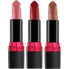 Calperia Ultra Mat Ruj Üçlü Set: Marvellous Mocha, Red Supreme, Pure Pink