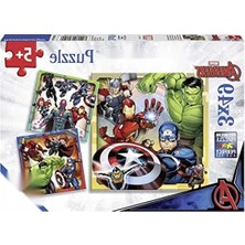 Calperia 3X49 Parça Eğlenceli Yapboz Seti - Avengers Temalı