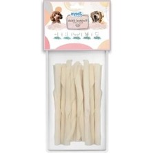 Calperia 12 cm Beyaz Burgu Çubuk - 25 Adet Paket