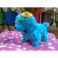 Calperia Mavi Pıllı Havlayan Köpek Oyuncak - 15 cm