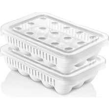 Calperia 30'lu Kilitli Kapaklı Yumurta Saklama Kabı - Hijyenik ve Pratik