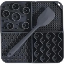 Calperia Kaymaz Tabanlı Orta Boy Sıvı Ödül Matı ve Kaşık - Siyah