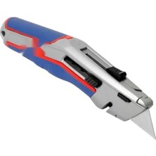 Calperia Ağır Hizmet Alüminyum Otomatik Geri Çekilebilir Maket Bıçağı + 5 Yedek Bıçak