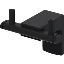 Calperia Paslanmaz Siyah Ikili Bornoz Havluluk