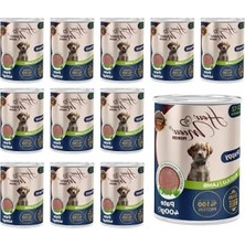 Calperia Yavru Köpek Kuzulu Pate Yaş Mama - 400 gr x 12 Adet