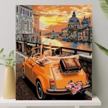 Calperia Sayılarla Boyama Tuval Seti Fırça ve Boya Dahil 40X50 cm