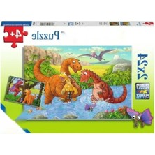 Calperia 2X24 Parça Dinozor Temalı Puzzle
